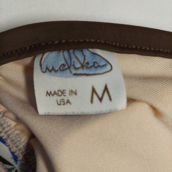 Melika Womens Bikini Set Size M Blue RACERBACK Beach Pool Vacation high cut blue - Picture 11 of 15